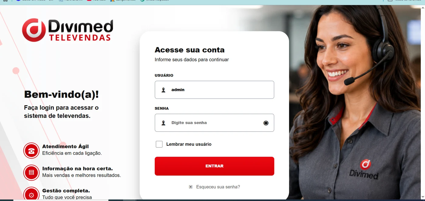 Captura de tela de Fariatech Televendas